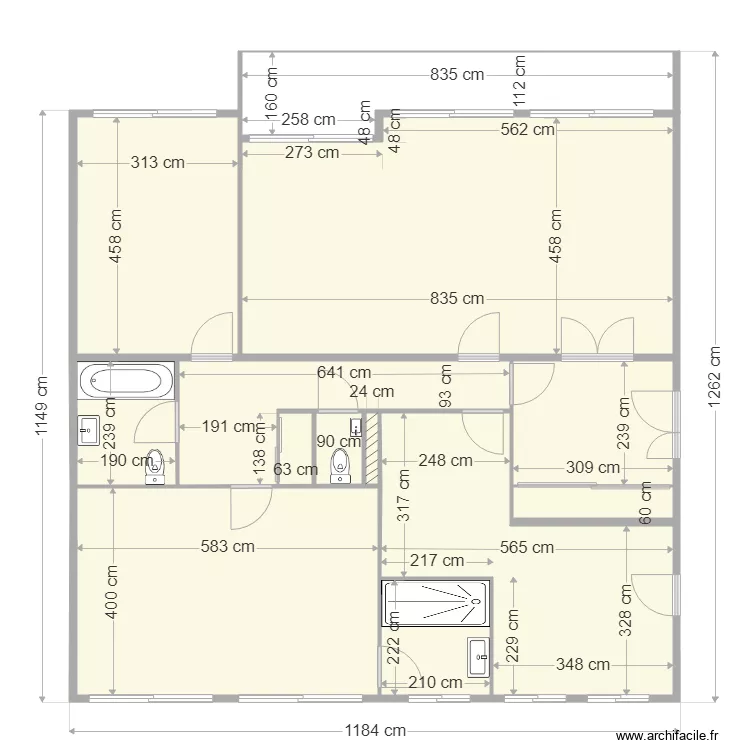 Appartement Greget Le V&eacute;sinet. Plan de 