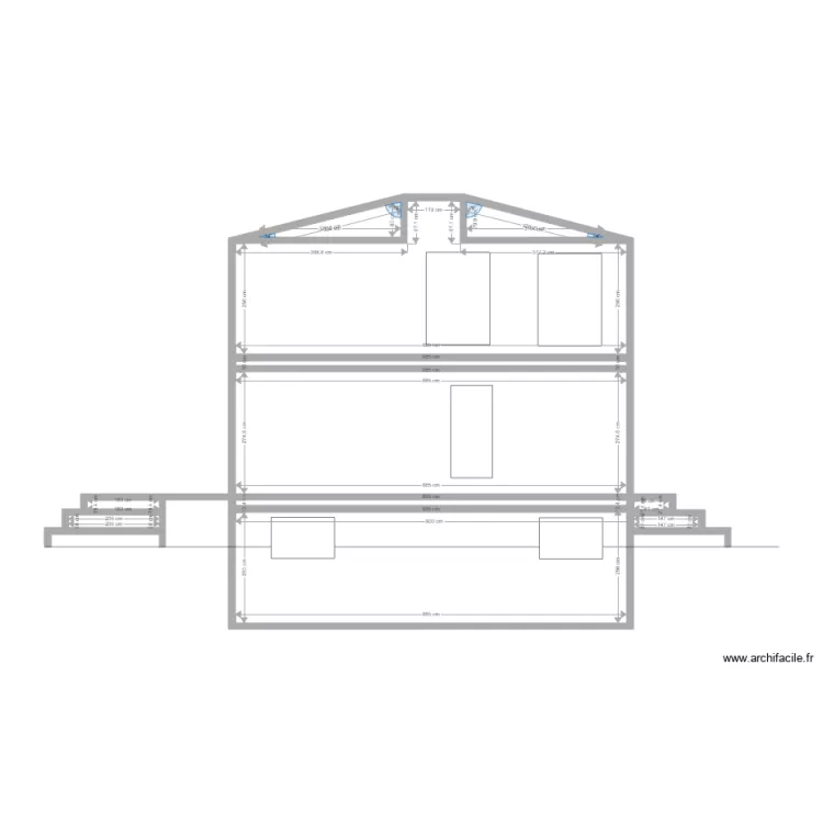 Hauteur de batiment. Plan de Hauteur de batiment. Plan de