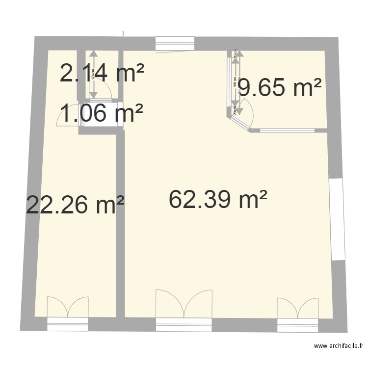 ECURIE  Piece de Vie. Plan de 0 pièce et 0 m2