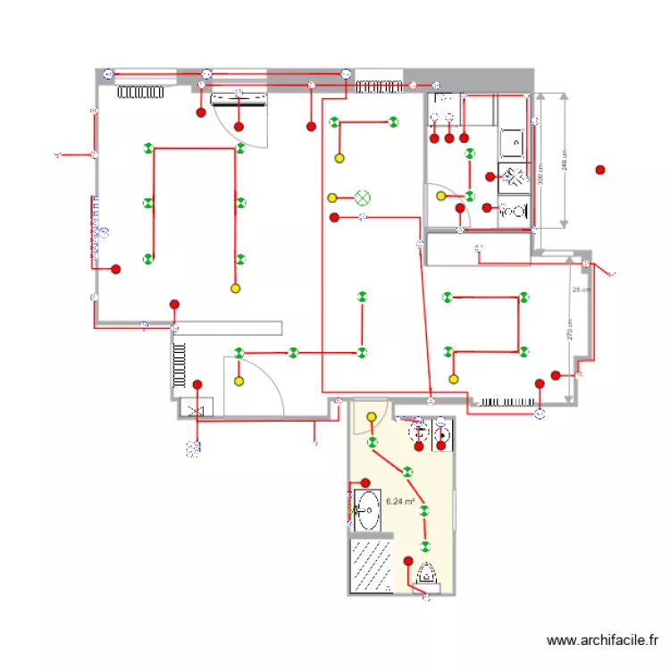 Molerova  Lumiere &eacute;lectricit&eacute;. Plan de 
