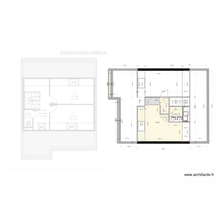 loup&eacute;. Plan de 