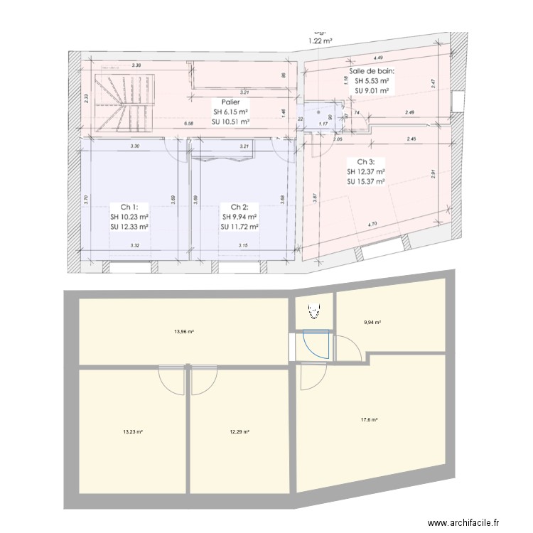 Plan étage 1. Plan de 0 pièce et 0 m2