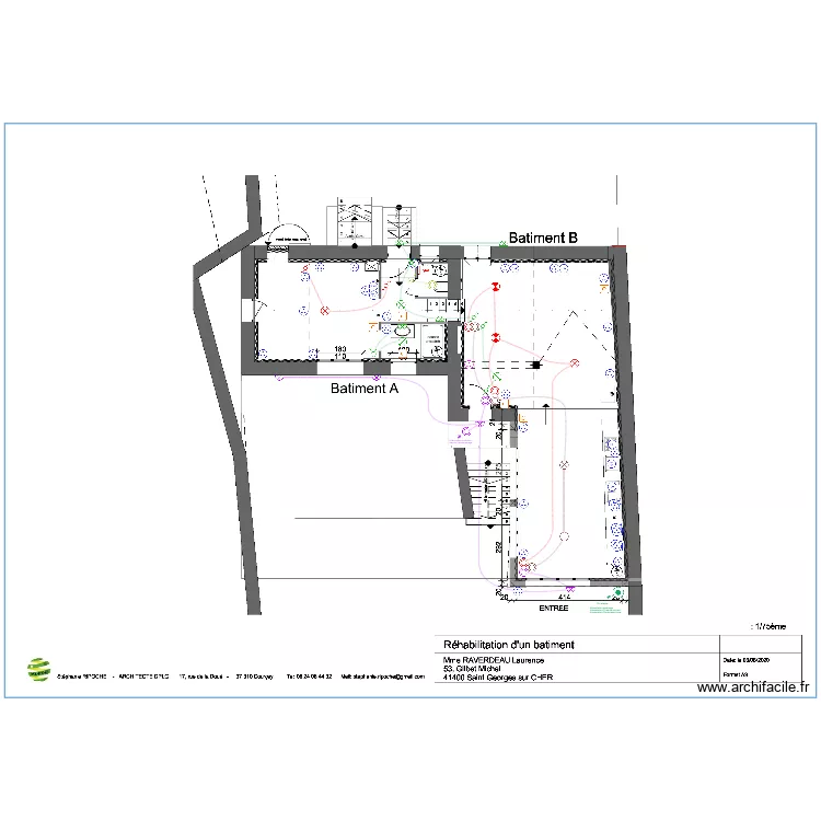 Électricité Raverdeau. Plan de Électricité Raverdeau. Plan de