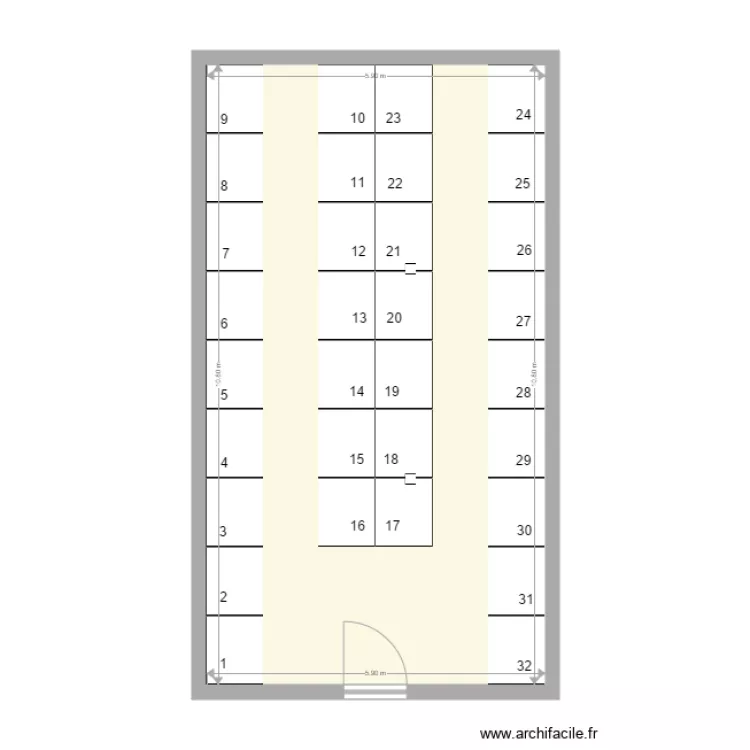 Caves. Plan de 
