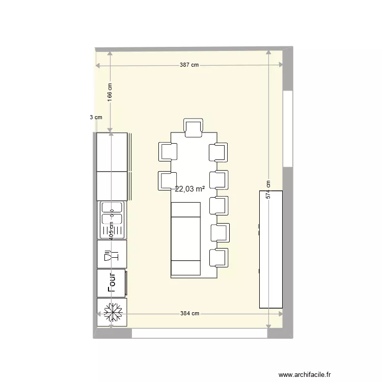 Cuisine Lagardelle. Plan de Cuisine Lagardelle. Plan de