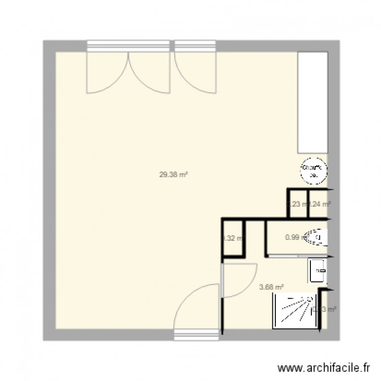 Plan bonne dimension TE modifié. Plan de 0 pièce et 0 m2