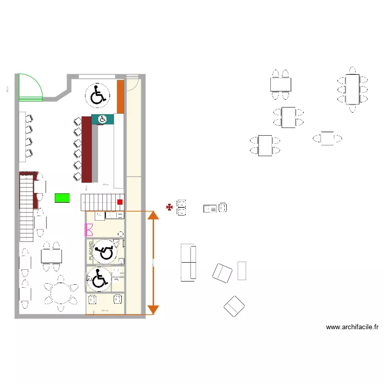 plan V4 Triphas&eacute; LOCAL PLONGE v3. Plan de 