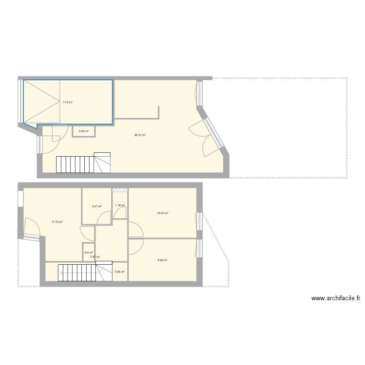 Home existant. Plan de 0 pièce et 0 m2