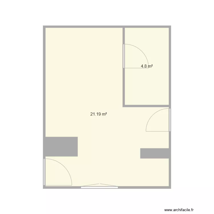 CUISINE cellier modifi&eacute;. Plan de 