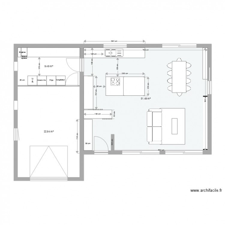 Balard salon. Plan de 0 pièce et 0 m2