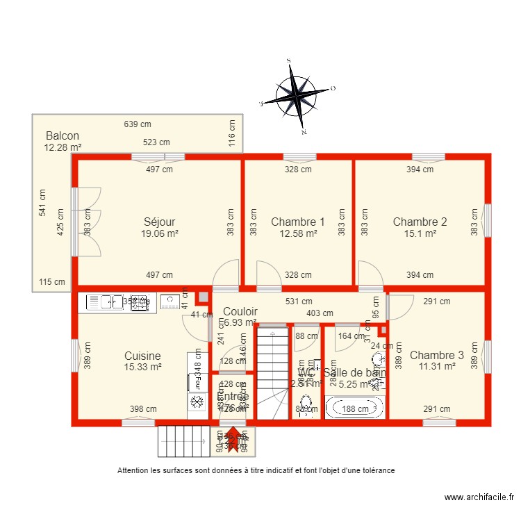 BI 5660 rdc côté. Plan de 0 pièce et 0 m2