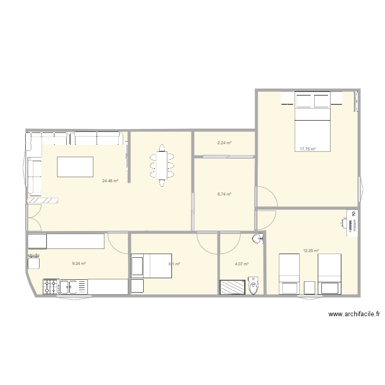 sac2. Plan de 0 pièce et 0 m2