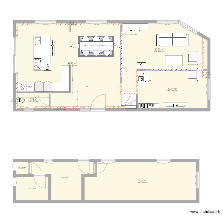 PLAN MAISON BALBRONN PROJETE 2. Plan de 0 pièce et 0 m2