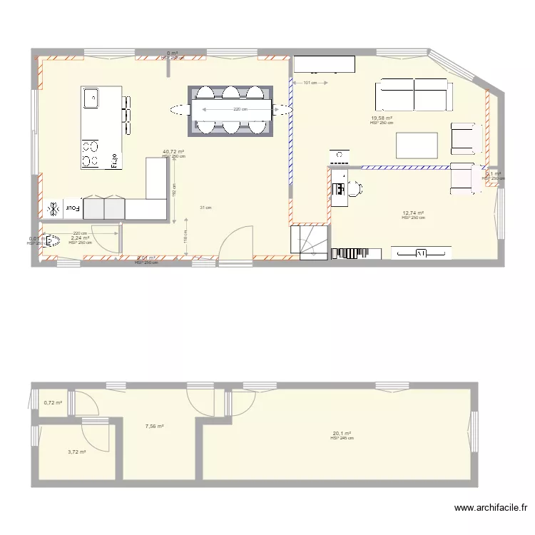 PLAN MAISON BALBRONN PROJETE 2. Plan de 