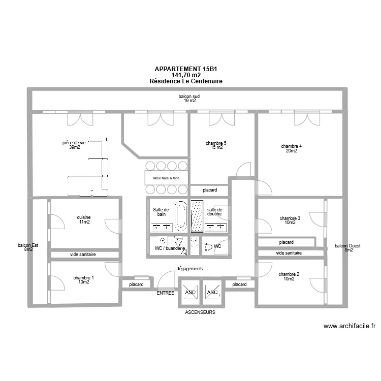 plan appart T6 centenaire. Plan de plan appart T6 centenaire. Plan de