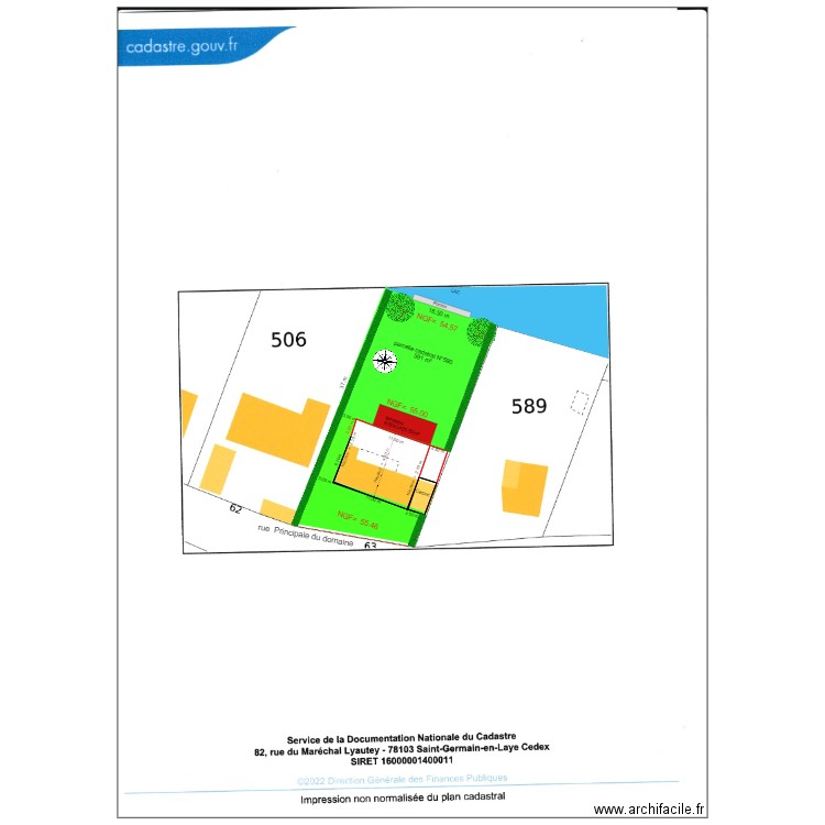 chalet 63 plan de Masse. Plan de 4 pièces et 118 m2