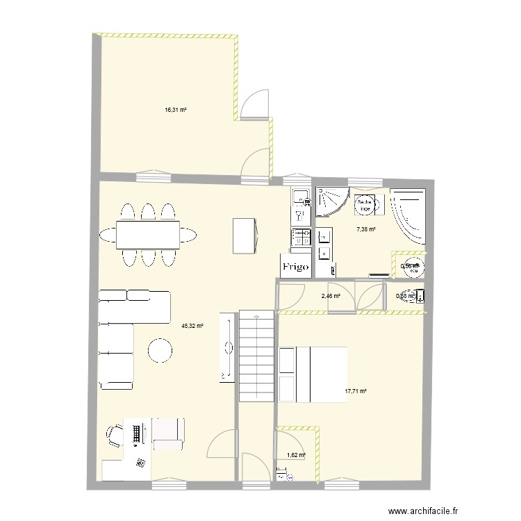 sanguille amenagé2. Plan de 0 pièce et 0 m2