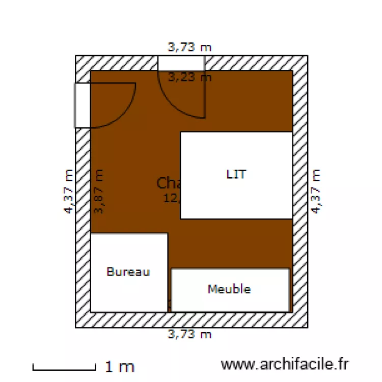 chambre theo V2. Plan de chambre theo V2. Plan de
