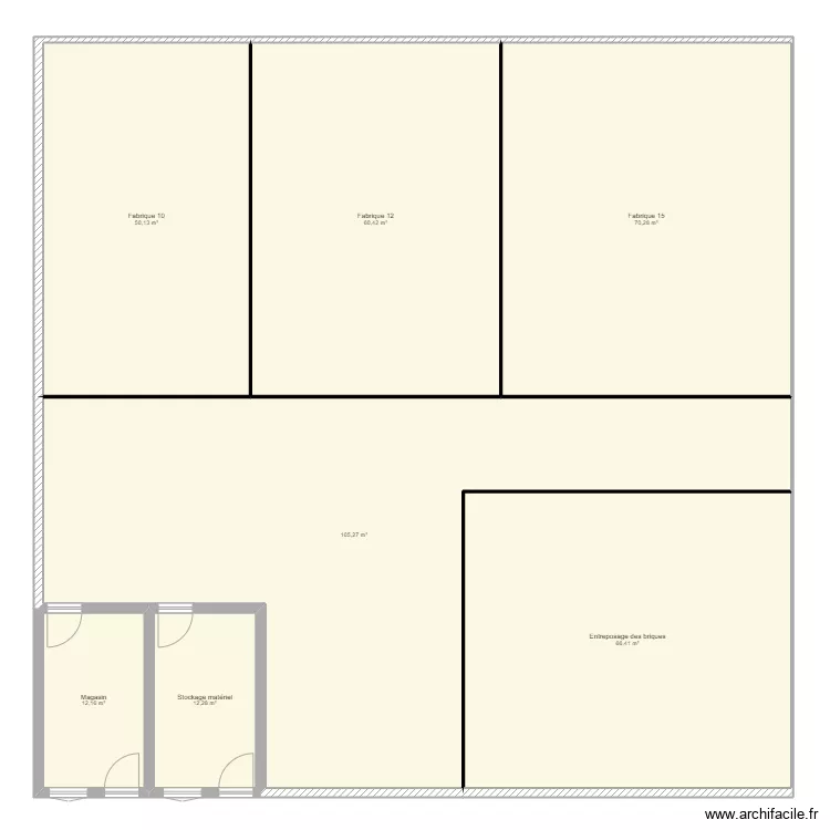 Plan Briquetterie Yapo. Plan de 