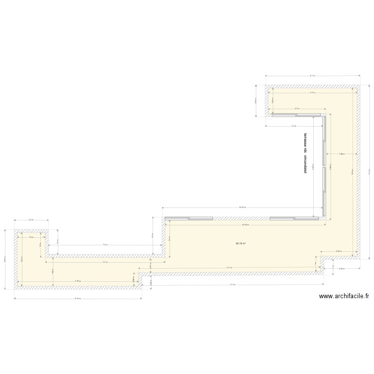 rdc vircondelet. Plan de 0 pièce et 0 m2
