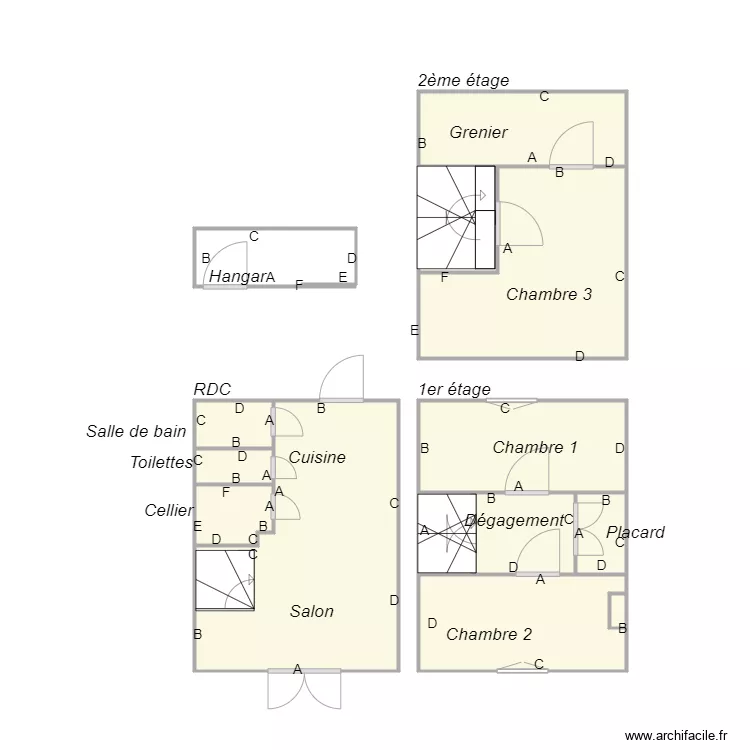 Croquis SCIPION . Plan de 