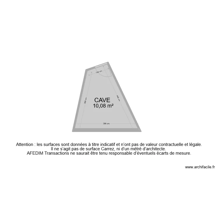 BI 8933 CAVE. Plan de 