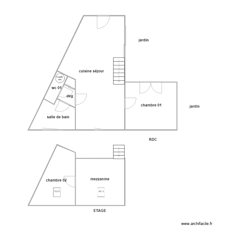 indivision rolland  2005. Plan de 