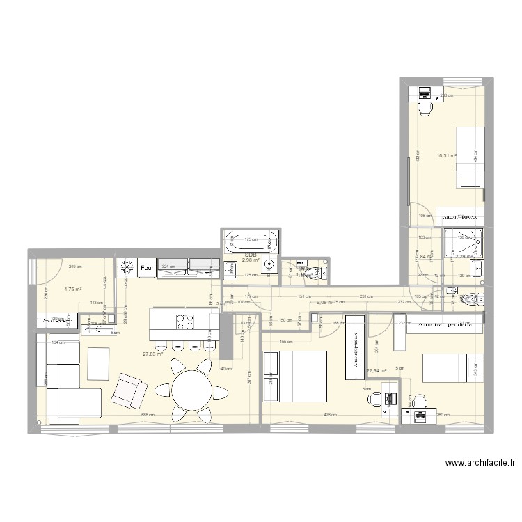 02 Boulogne plan projet 7. Plan de 0 pièce et 0 m2