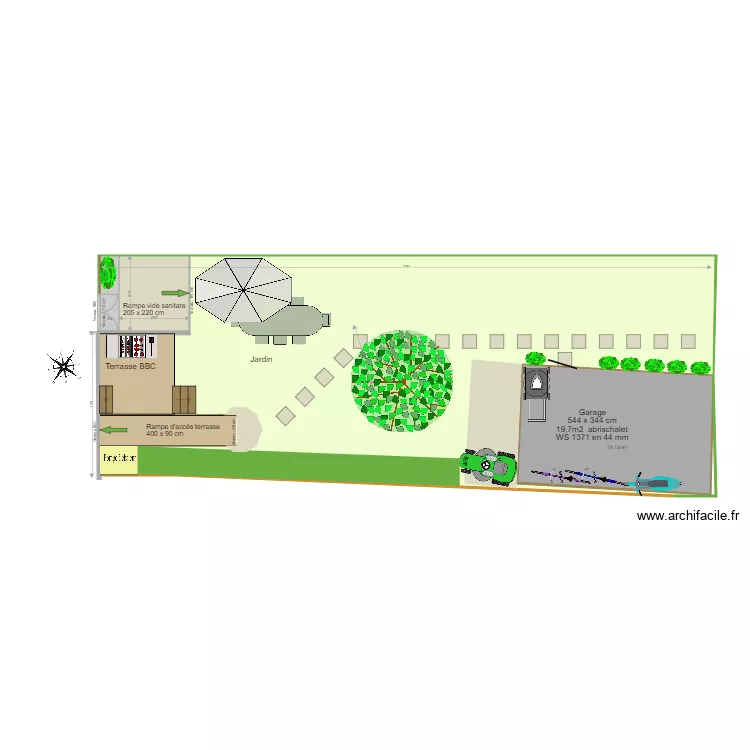 Jardin 11. Plan de 
