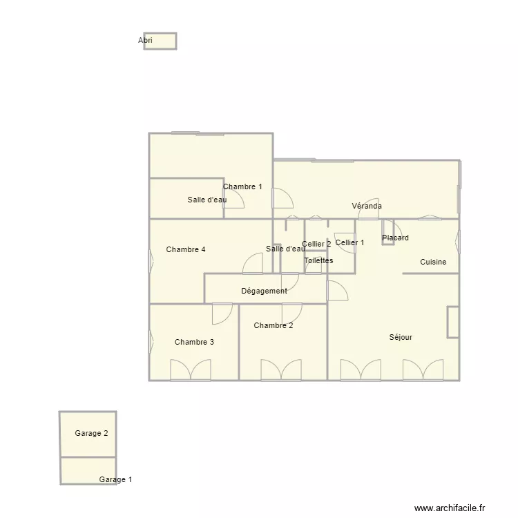 Croquis ELISSALDE. Plan de 