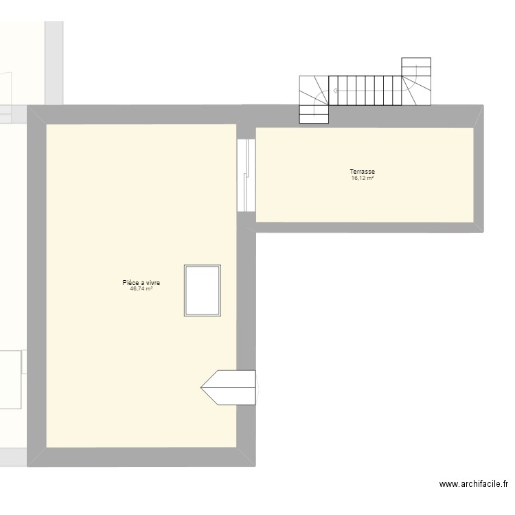 etage ferme de flo. Plan de 5 pièces et 105 m2