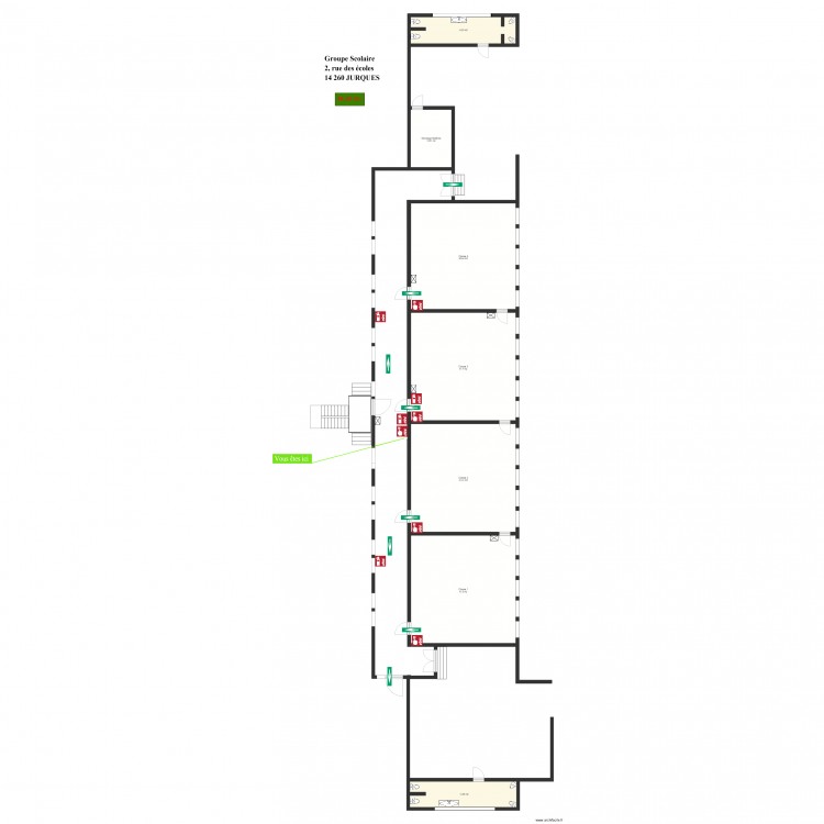 Plan école de jurques. Plan de 0 pièce et 0 m2