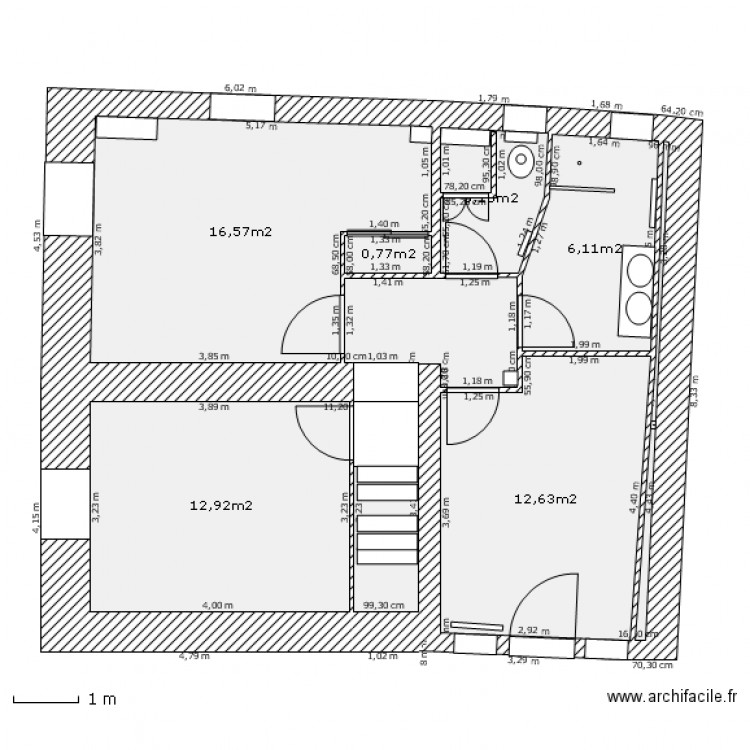 vaujany 16.4. Plan de 0 pièce et 0 m2