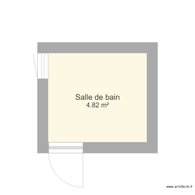 SALLE DE BAINS. Plan de 0 pièce et 0 m2