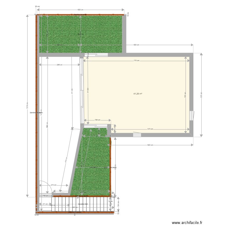 VPN93. Plan de 1 pièce et 41 m2