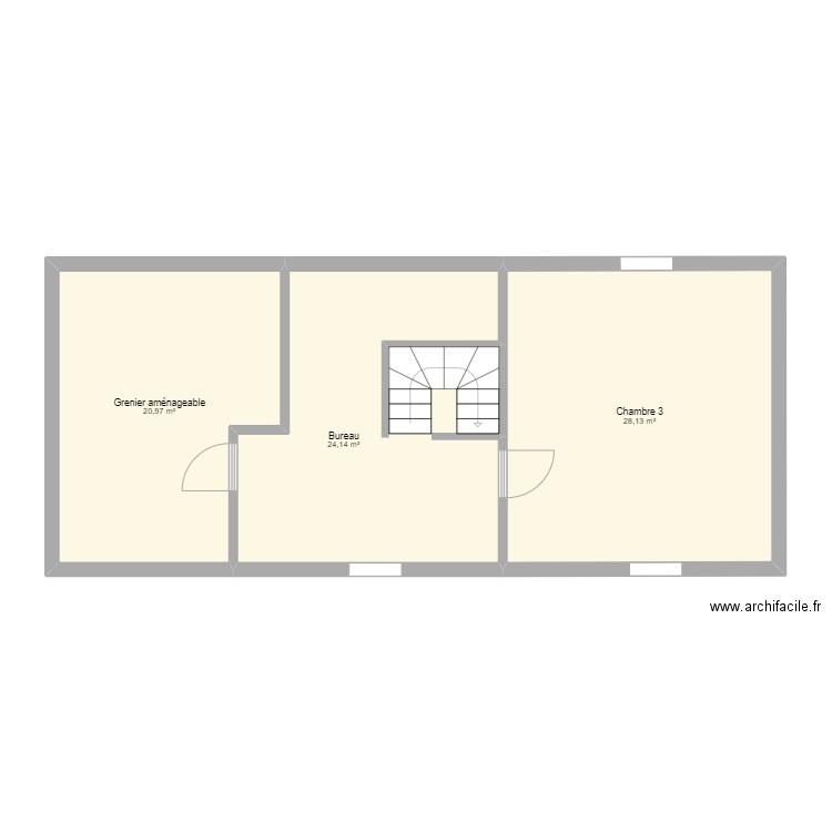 1er Seigneurie 4. Plan de 3 pièces et 73 m2