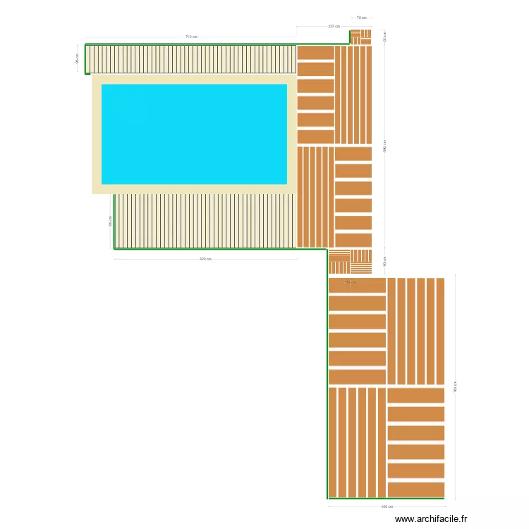 TERRASSE. Plan de 