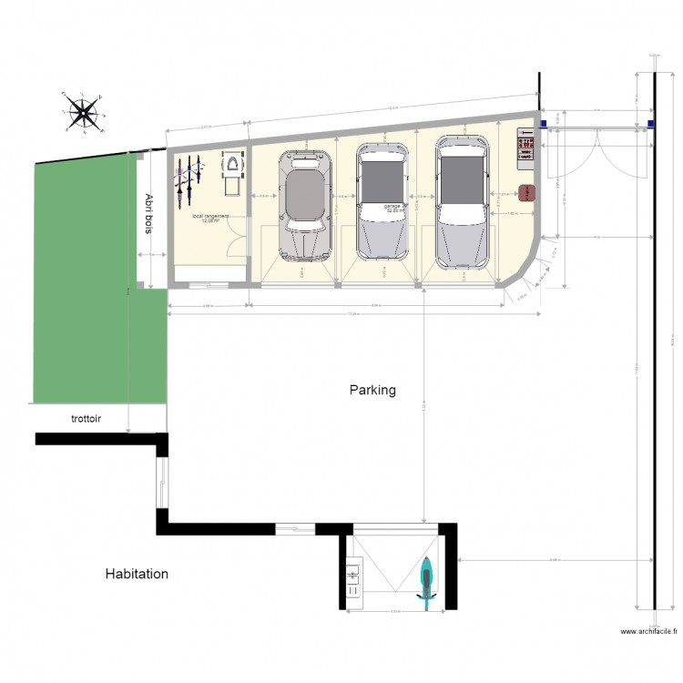 garage perso. Plan de 0 pièce et 0 m2