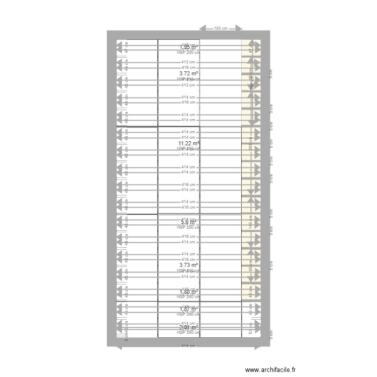 plafond salon2. Plan de 0 pièce et 0 m2