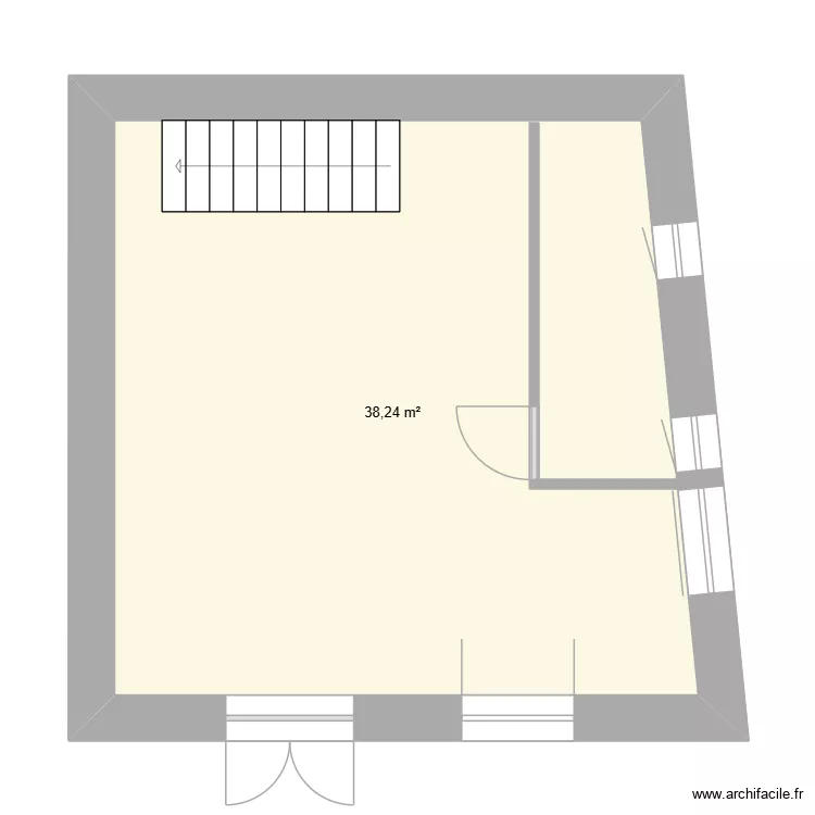 st clement rdc. Plan de 1 Pièce et 38 m² st clement rdc. Plan de 1 Pièce et 38 m²