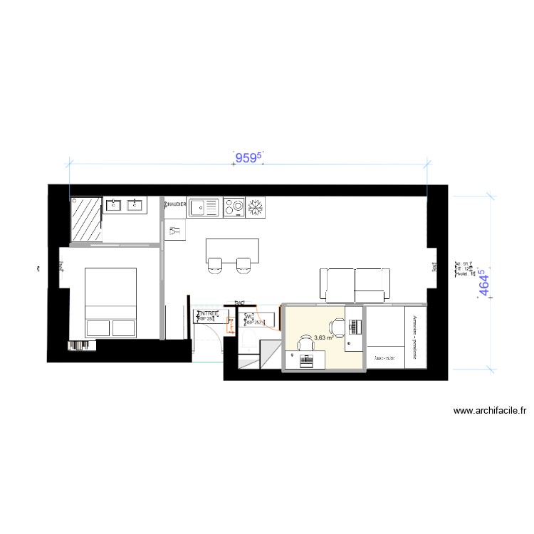 app. Plan de 0 pièce et 0 m2