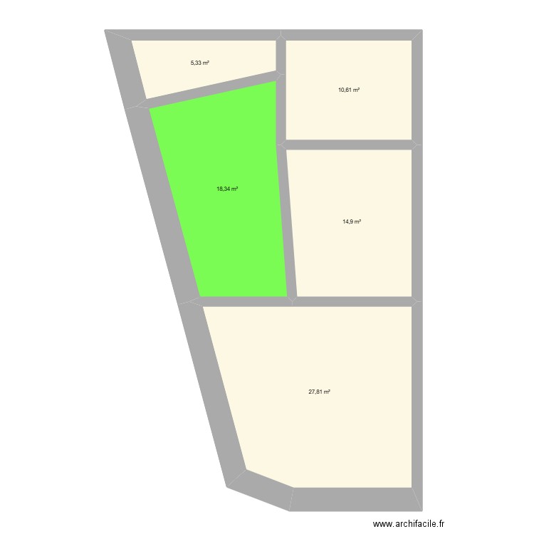 meryem's. Plan de 19 pièces et 232 m2