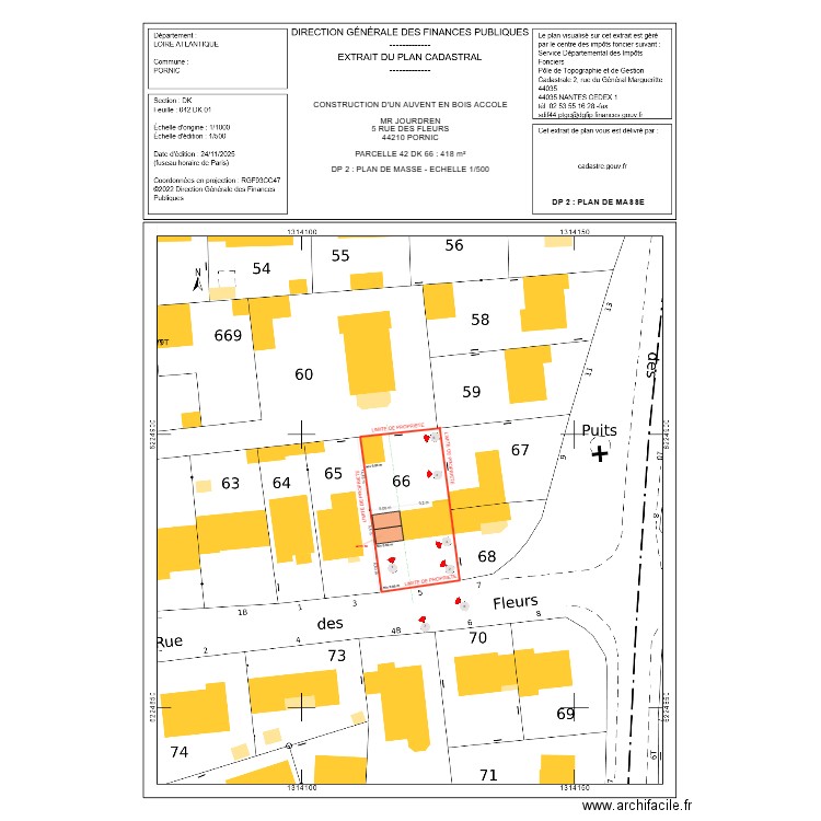 DP 2 JOURDREN AUVENT 2P. Plan de 0 pièce et 0 m2