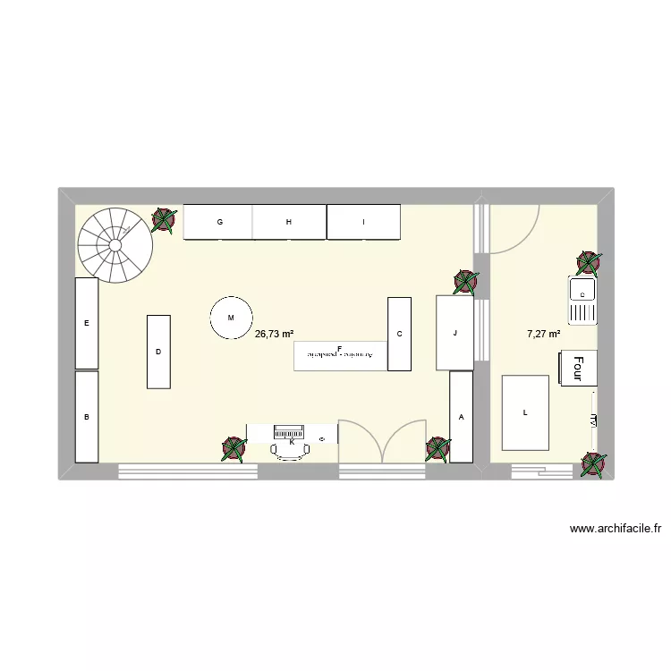 ADOC Chap 4. Plan de 2 pièces et 34 m²