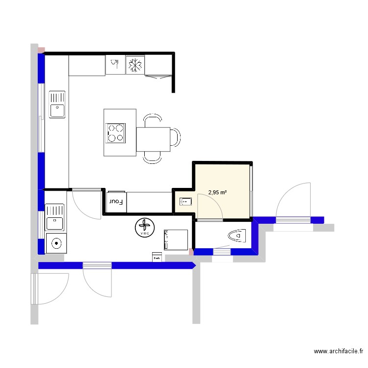 Bayeux_Cuisine_v1. Plan de 0 pièce et 0 m2