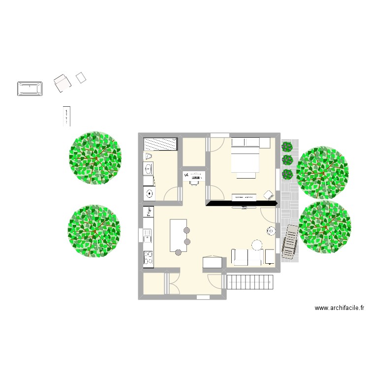 Alternative 1. Plan de 0 pièce et 0 m2