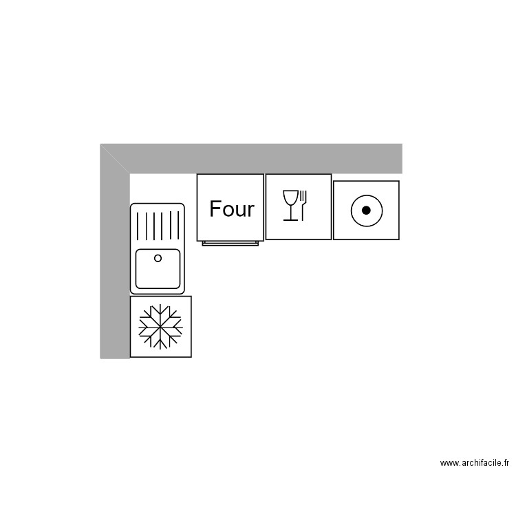 cuisine grand. Plan de 0 pièce et 0 m2