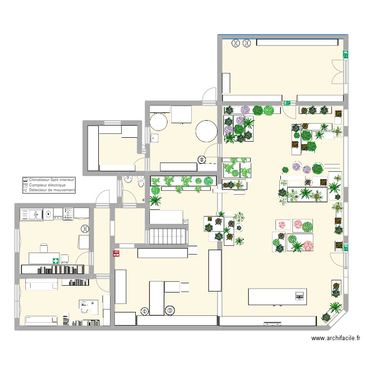 boutique. Plan de 0 pièce et 0 m2