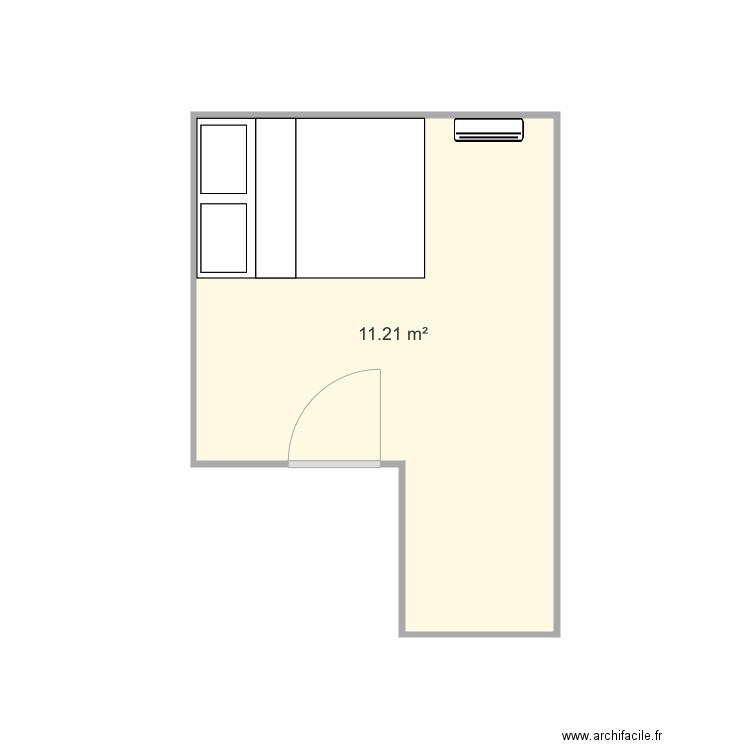 Chambre E. Plan de 0 pièce et 0 m2