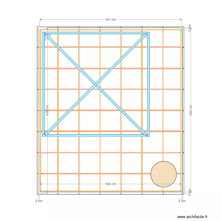 terrasse montricher. Plan de 
